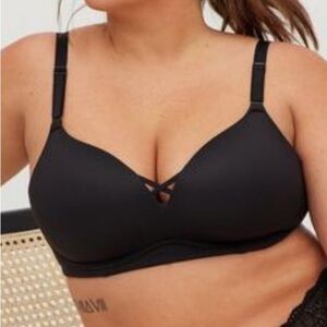 TORRID 360 XO BACK SMOOTHING WIRE-FREE PUSH-UP PLUNGE BRA 42 DDD Everday Bra NEW
